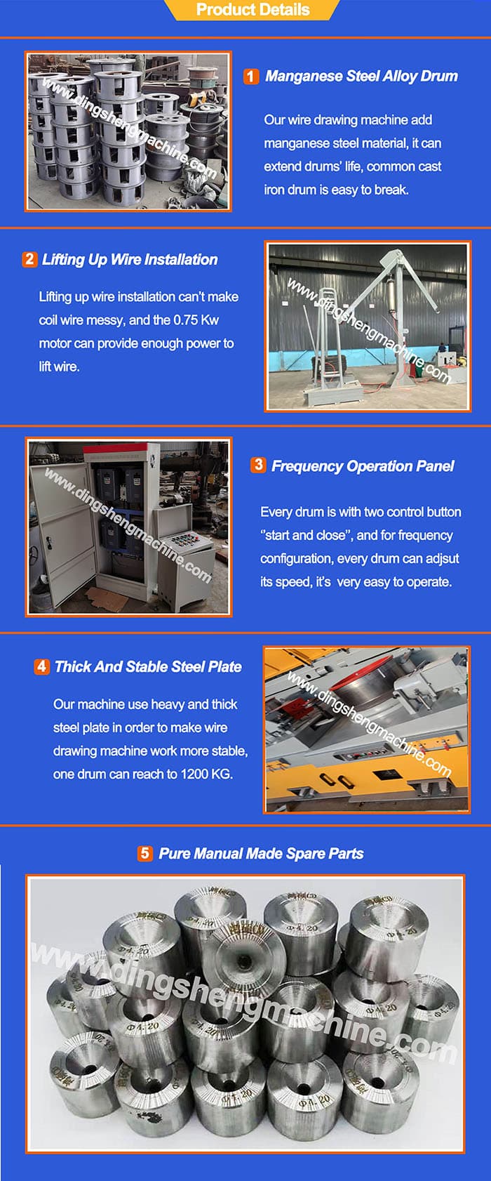 Factory Price Line Straight Wire Drawing Machine For Steel Wire